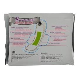 AIRIZ Tiens Active Oxygen Negative Ion Sanitary Napkin for Day Use -Pack of 5