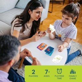 Binca Qwicket - Fun Cricket Card Game for All Return Gifts for Birthday, Family Game for Kids, Teens and Adults, Indoor Cricket Cards, Gifts for Kids Ages 7, 8,9 and Up (2 Players)