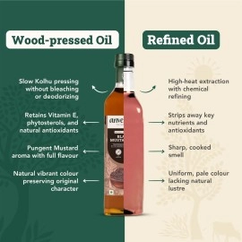 Anveshan Empowering farmers with technology Wood Pressed Black Mustard Oil (1000ml)