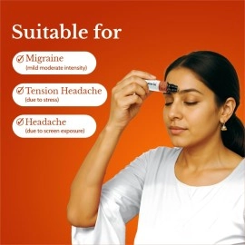 Herb Tantra Migraine Go Roll On For Relief From Migraine & General Head Aches |Contains Eucalyptus and Peppermint Oil | 100% Pure and Natural | Easy to Use | Relaxing| 9 ml Pack Of 1