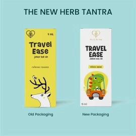 Herb Tantra Travel Ease Motion Sickness Relief Junior Roll-On | Relieves Travel Sickness, Dizziness, Nausea, and Vomiting | 100% Pure & Nartural |Safe for Kids Aged 2 and Above |9ml Pack of 1