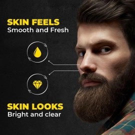 Beardo ultraglow face wash for men | brightens & balances skin tone reduces dark spots hyperpigmentation| daily use facewash oily to dry glowing and radiant (100ml)