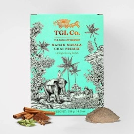 TGL Co. Kadak Masala Chai Premix (Pack of 2, 14 Sachets Each)|Anti-Inflammatory & Antibacterial Properties| Bold & Aromatic Spiced Tea | Instant & Convenient Desi Chai |Perfect for Travel & On-the-Go
