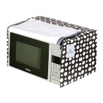 Kuber Industries Dots Design PVC Microwave Oven Full Closure Cover for 20 Litre (Grey) CTKTC33262
