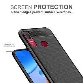 Zapcase Back Cover Case for Vivo Y11 (2019) | Compatible for Vivo Y11 (2019) Back Cover Case | 360 Degree Protection | Soft and Flexible (TPU | Matte Black)