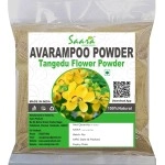 Saara HERBAL FRESH Avarampoo Powder, Tangedu Flower, Tarwar, Avaram senna, Senna auriculata, For Body, Skin, Face and Hair care, 200 grams (Pack of 2 X 100 grams)