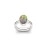 Sidharth Gems 8.25 Ratti Natural Certified White Opal Gemstone Silver Ring Adjustable for Women and Men