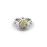 Sidharth Gems 8.25 Ratti Natural Certified White Opal Gemstone Silver Ring Adjustable for Women and Men