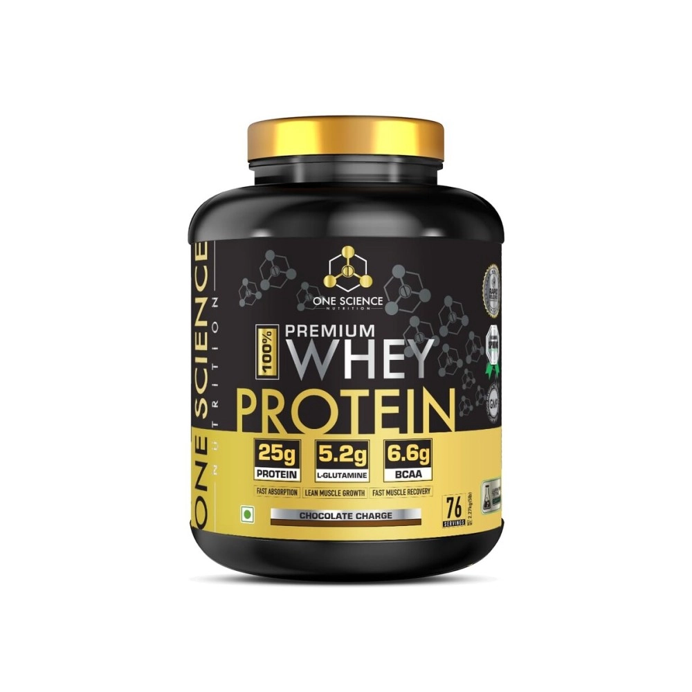 One Science Nutrition (OSN) Premium Whey Protein [Grass Fed Whey] - 25g Protein, 6.6g BCAA & 5.2 gms L-Glutamine | Refuels & Repairs Muscles (5 lbs, Chocolate Charge)
