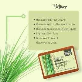Speaking Tree Specially Formulated and Cold Processed Rejuvenating Vetiver Handmade Soap (Pack of 3)