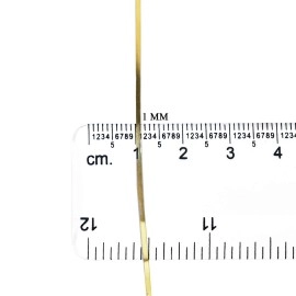 Embroiderymaterial Metallic Strip Mukaish Metal Thread for Craft and Embroidery 1 Roll (Gold, 1MM, 100 Mtrs)