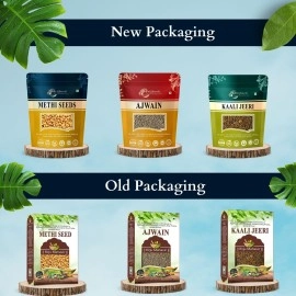 Birju Mahavir Combo Pack of Methi - Ajwain - kali Jeeri 400 Gr
