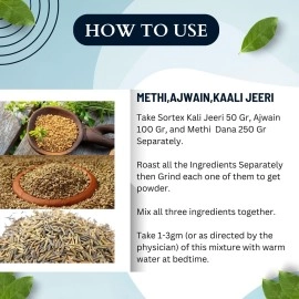 Birju Mahavir Combo Pack of Methi - Ajwain - kali Jeeri 400 Gr