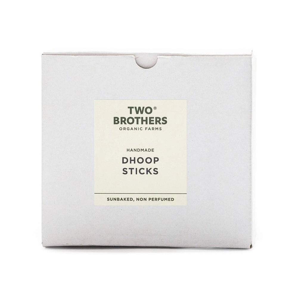 Two Brothers Organic Farms Dhoop (Incense) Sticks, Handmade, Air Purifier 30 Sticks | Pleasing Aroma from The Natural Ingredients | Insect Repellant