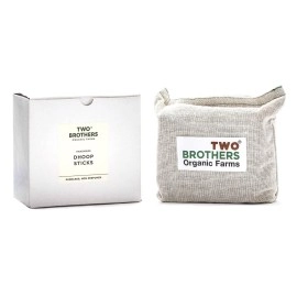 Two Brothers Organic Farms Dhoop (Incense) Sticks, Handmade, Air Purifier 30 Sticks | Pleasing Aroma from The Natural Ingredients | Insect Repellant