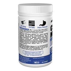 NutriJa Citrulline Malate Powder-250 Grams (Unflavoured)