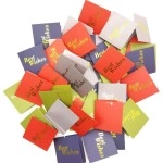 Satyam Kraft Paper Small Traditional Best Wishes Printed Gift Tag (Pack of 50, 6.5 cm x 0.2 cm x 6.5 cm) (50)