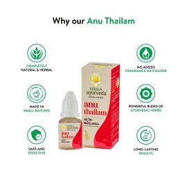 Kerala Ayurveda Anu Thailam(10 Ml) - Pack of 3