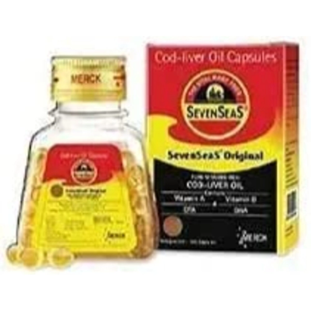 Seven Seas Cod Liver Oil Capsules - 100 Softgels (Pack of 4)