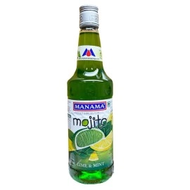 Manama Lime and Mint Mojito Flavoured Syrup for Mocktails & Cocktails (750ML)