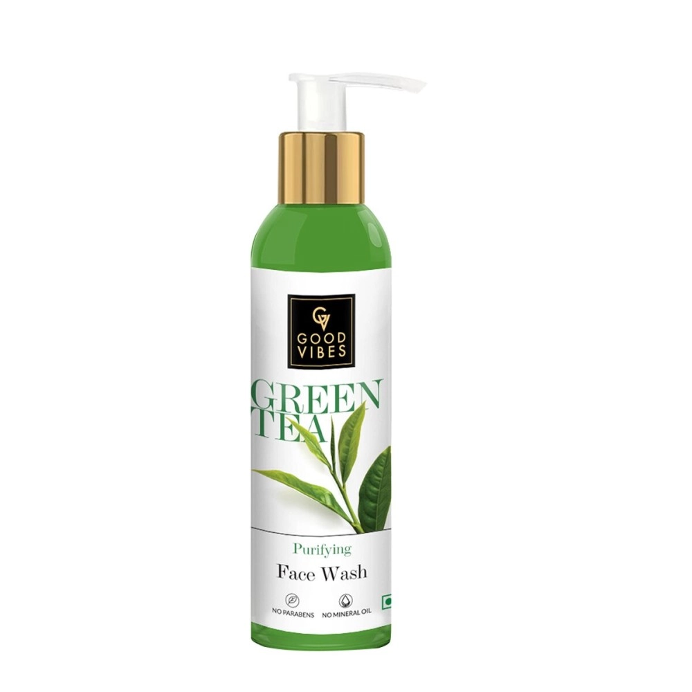 Good Vibes Paraben and Cruelty Free Green Tea Purifying Face Wash (120ml)