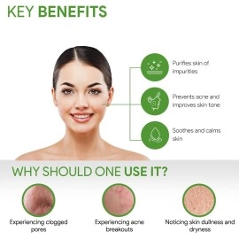 Good Vibes Paraben and Cruelty Free Green Tea Purifying Face Wash (120ml)