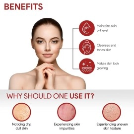 Good Vibes Rose Hip Skin Clarifying Toner - Green Tea, Coffee, Liquorice & Cucumber Extracts - Clarifying & Replenishing Formula - Cleanses and Tones Skin - For All Skin Types Parabens Free (120 ml)