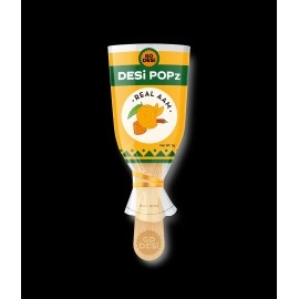 GO DESi Popz Real Aam (40 Pieces) | Aam Candy | Fruit Snacks | Lollipop | Fruit Candy | Lollipop for Kids