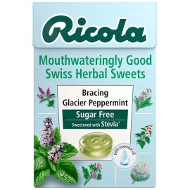 Ricola Bracing Glacier Peppermint Pack of 2 Pouch, 2 x 45 g