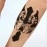 S.A.V.I 3D Temporary Tattoo Black Totem Cross Dragon Design Size 19x12CM - 1PC, Black, 10 g
