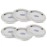 Sharda Metals Stainless Steel Heavy Gauge Ciba Lids, Coasters for Cups, Mugs, Glasses, Tumblers, bowls and katori, Food Grade & BPA-free Covers - 5 Inch, Set of 6