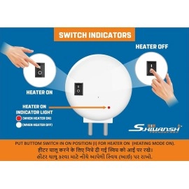 SHIVANSH TECHNOLOGY Plastic Multipurpose Essential Electric Camphor Aroma Oil Diffuser For Home Fragrance With Night Lamp&Natural Air Purifier (Warm White&Blue Light-Each 1 Piece)