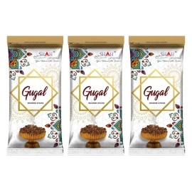 Shah Fragrances Gugal Zipper Incense Sticks (Pack of 3*140 Grams)