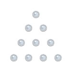 Comet Busters Handcrafted Pearl Bindi for Women (BIN176-1), 5mm, Resin