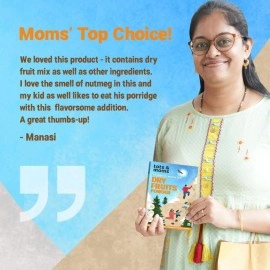 TOTS AND MOMS 100% Dry Fruits Powder For Kids With No Added Junk | 35% Almonds, 35% Cashews, 28% Pista, Saffron & Nutmeg | 100G