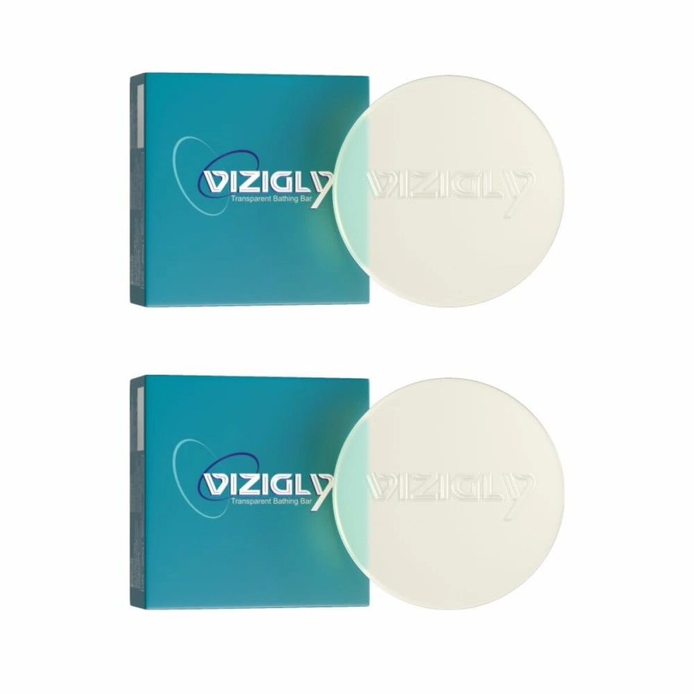 Vizigly Transparent Bathing Soap 75gm - Pack of 2