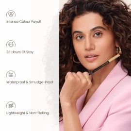 SWISS BEAUTY 24 Hours Bold and Smudge Proof Non Transfer Anthropologically Tested Kajal, Jet Black,1.2g