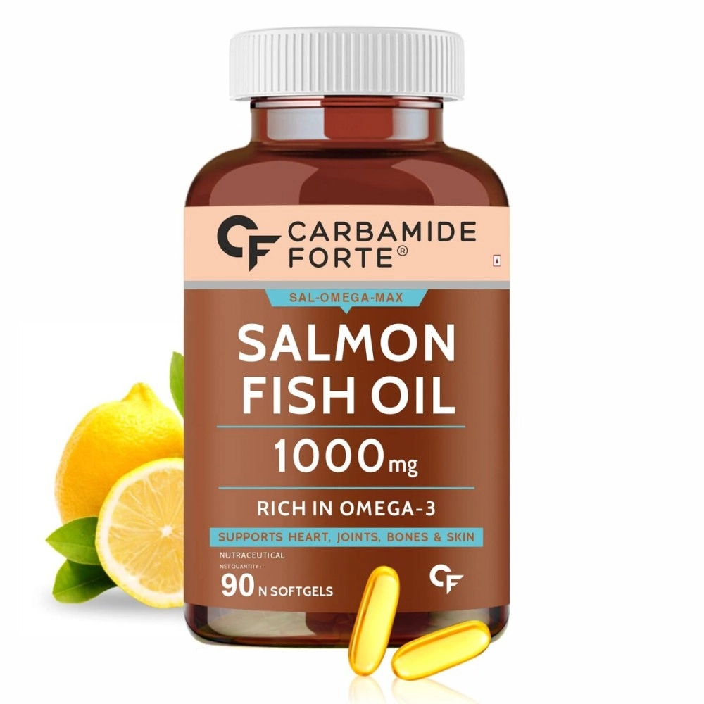 Carbamide Forte Salmon Fish Oil Omega 3 Capsule 1000 mg - 90 Softgel Capsules