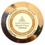 Khadi Pure Herbal Face Gold Massage Cream With Sheabutter, 50 g