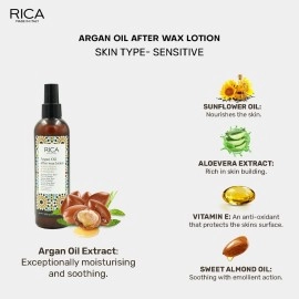 Rica After Wax Lotion with Argan Oil Moisturizing and Nourishing for Women (250 mle, 8. 4Fl. Oz.)