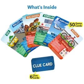 Skillmatics Card Game - Guess in 10 Things That Go, Perfect for Boys, Girls, Kids, and Families Who Love Board Games and Educational Toys, Travel Friendly, Gifts for Ages 6, 7, 8, 9