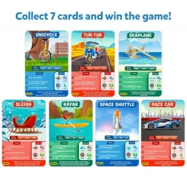 Skillmatics Card Game - Guess in 10 Things That Go, Perfect for Boys, Girls, Kids, and Families Who Love Board Games and Educational Toys, Travel Friendly, Gifts for Ages 6, 7, 8, 9