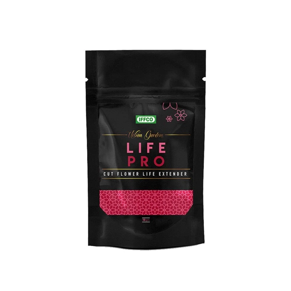 IFFCO Urban Gardens - Life Pro - Cut Flower Food and Life Extender (10gm X 10) - 100gm