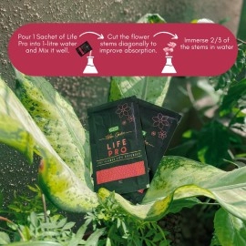 IFFCO Urban Gardens - Life Pro - Cut Flower Food and Life Extender (10gm X 10) - 100gm