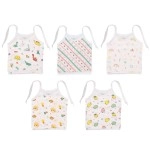 A Toddler Thing Newborn Organic Cotton Muslin Knot Type Jhabla (White, Pack of 5)