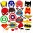 SYGA 19 Pieces Super Heros Masks Cartoon Party Supplies Favors for Kids