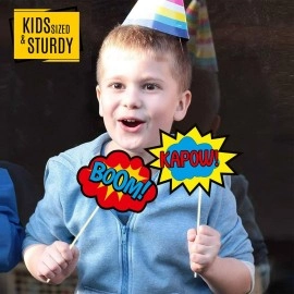 SYGA 19 Pieces Super Heros Masks Cartoon Party Supplies Favors for Kids