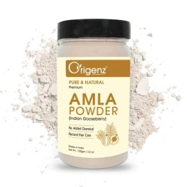 Origenz Natural Hair Care 2 Powders Combo 200 gm - Amla and Bhringraj Powder for Mask, Pack, Anti-Dandruff, Shine | In Jar (100gm X 2)