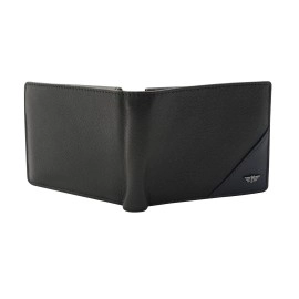 POLICE Police Groix men\'s Leather Over Flap Coin Wallet -Black