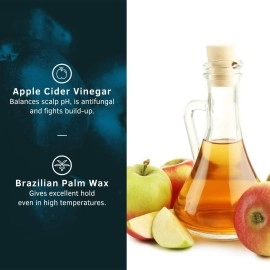 Ustraa Strong Hold Hair Wax For Men- Wet Look - 100g - Non-greasy wax, Easy-to-Wash, Strong Hold, Glossy & Shiny Finish, Wet Italian-look without harmful chemicals